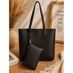 Black Tote Shoulder‎ Bag Handbag Purse